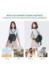 Miss Lulu Sac à Dos Sacs à Main pour Femmes Bandoulière avec Chaîne Simili Cuir Clouté en Relief Crânes Mode