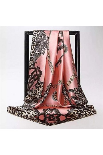 Foulard de Soie Femme, Écharpe Femmes Foulards En Soie Femmes Femmes Foulard Carré Dames Châle Wrap Silencieux Paréo Bandana 