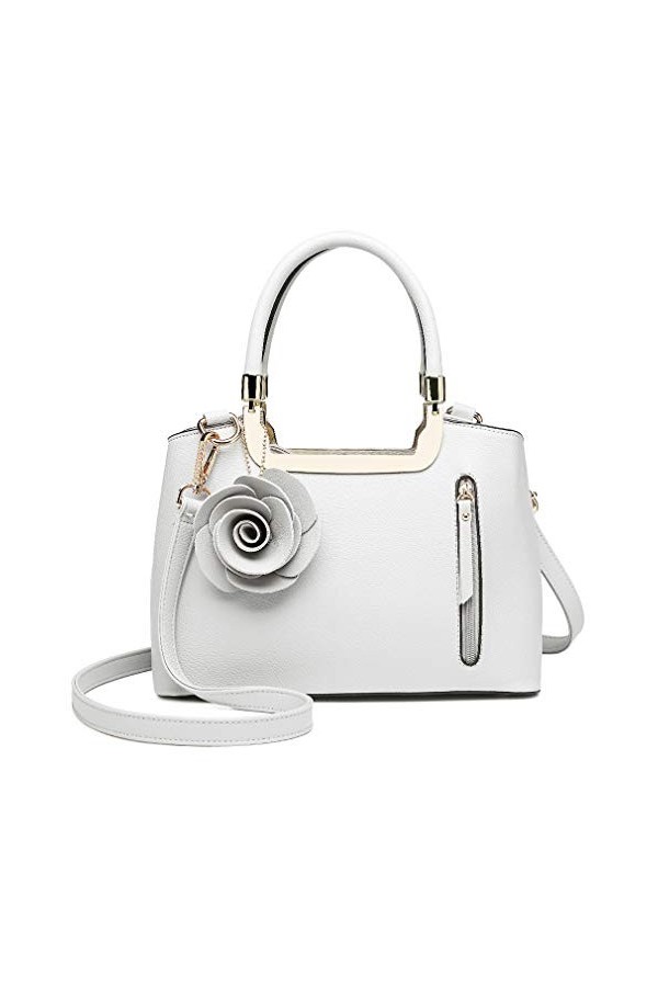 Miss Lulu Petit Sac Bandouliere Femmes Joli Sacs à Main en Simili Cuir Fleur pour Usage Quotidien