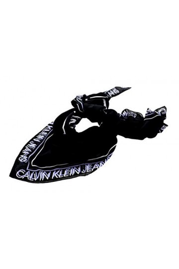 Calvin Klein Glow Scarf Black/Palma Lilac