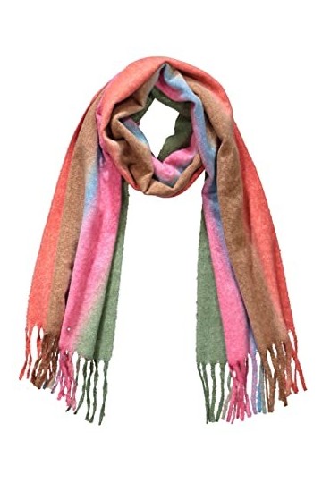 Ulla Popken Femmes Grandes Tailles Grande Taille Grande Taille Foulard, Dégradé 812323, Orange brûlé, taille unique