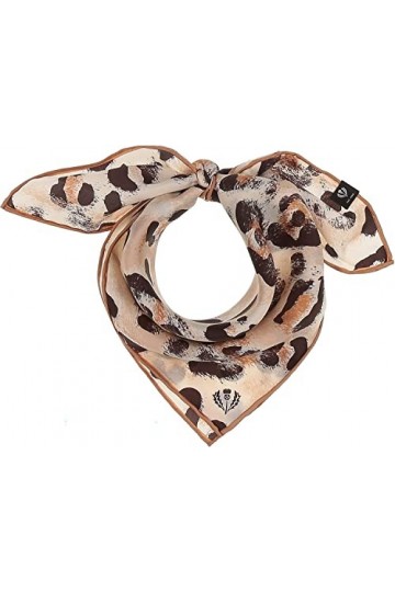 FRAAS bandana pour femmes avec imprimé animal - taille 53 x 53 cm - nicki scarf silk - foulard en soie pour femmes avec motif