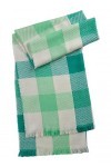Codello Femme XL Foulard à carreaux, vert, 80 x 200 cm
