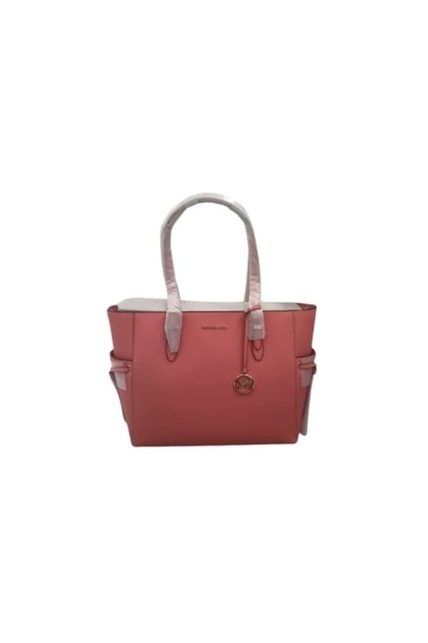 Michael Kors Gilly Large Jet Set Drawstring Top Zip Tote Black Saffiano Leather