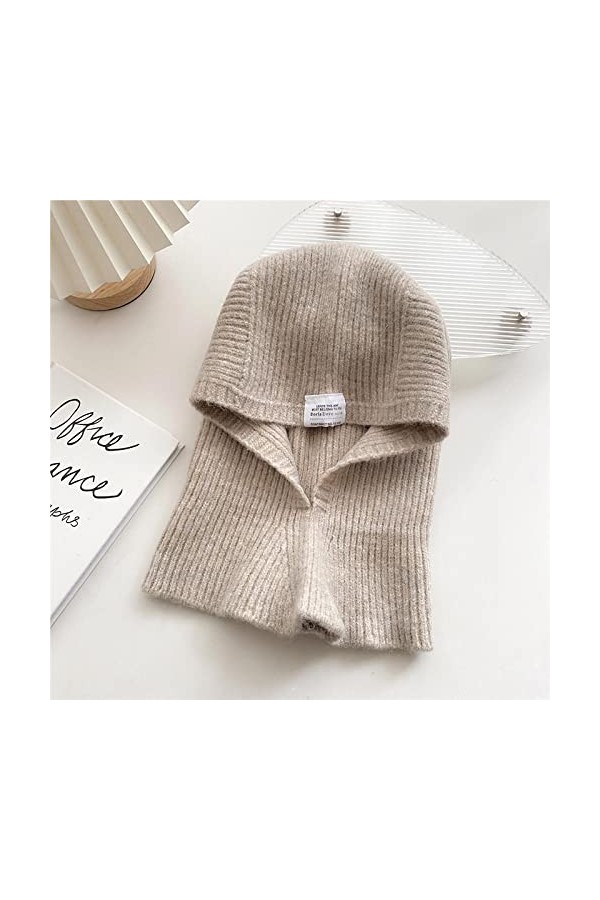 PAIHUIART Foulard Femme Echarpe Écharpe Châle Foulards Homme Hiver Tricoté Unisexe Capuche Écharpe Écharpes À Deux Usages Sol