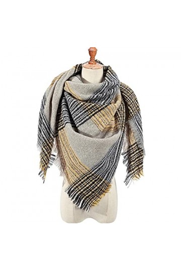 HALAHAI Écharpe Etole Foulard Echarpe Écharpe Femmes Écharpe Mode Plaid Écharpes Dhiver Pour Dames Châles Wraps Chaud Châle 