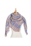 NEHHDC Foulard Écharpe Écharpe Carrée Chaude Dhiver De Conception De Rayure De Plaid Pour Des Femmes Écharpes Châles De Foul
