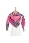 NEHHDC Foulard Écharpe Écharpe Carrée Chaude Dhiver De Conception De Rayure De Plaid Pour Des Femmes Écharpes Châles De Foul
