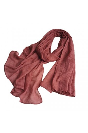 XKUN Foulard Foulards De Couleur Unie pour Dames Head Wrap Grand Taille Écharpe Écharpe Hijab Écharpe Femmes Turban-Black Blu