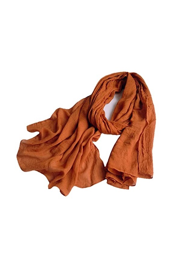 XKUN Foulard Foulards De Couleur Unie pour Dames Head Wrap Grand Taille Écharpe Écharpe Hijab Écharpe Femmes Turban-Black Blu