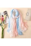 WLLLO Foulard femme mince longue section écharpe de cou écharpe écharpe serviette de plage crème solaire grand châle-G