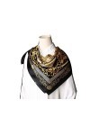 BGFTFDDWJ Echarpe Femme Foulard de Soie Foulard 90 * 90cm crêpe 100% véritable écharpe de Soie Sqaure Dame Soft imprimé tête 