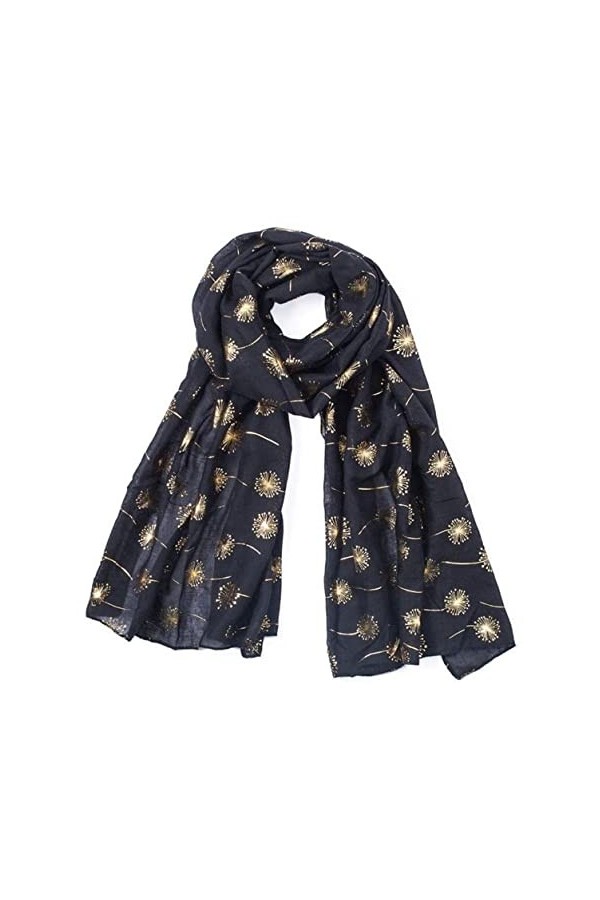 Echarpe Châle Foulard Etole Foulards Pour Femmes Châle Doux Léger Écharpe Pissenlit Imprimé Cou Wrap Châle Cadeau Écharpe Fou