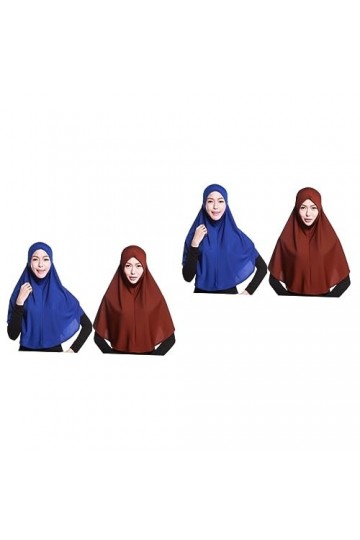 4 Pièces Tête Wrap Écharpe Hijab Écharpe Longue Écharpe Wrap Tête Wrap Châle Prétied Foulard Pour Les Femmes Turbans Pour Les