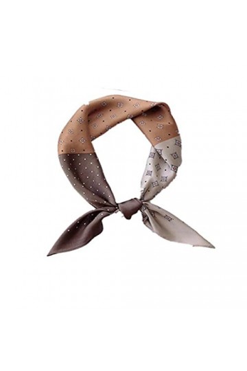 SENFEISM Joli foulard de luxe en satin pour femme avec imprimé tendance