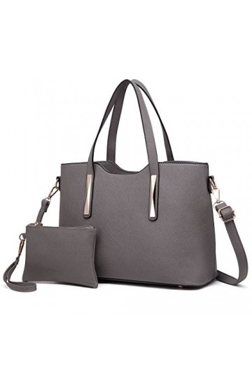 Miss Lulu S1719 GY, Sac Main Femme, Gris, One Size