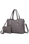 Miss Lulu S1719 GY, Sac Main Femme, Gris, One Size