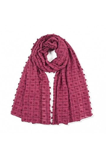 HALAHAI Écharpe Etole Foulard Echarpe Foulards pour Femmes Châle Doux Léger Écharpe Couleur Unie Grille Cou Wrap Châle Châle 