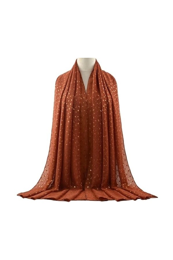 XTYPE Hijab Longue écharpe Mousseline de Soie Hijab écharpe Femmes Foulards Plaine Femmes Musulmanes Hijab écharpe Paillettes