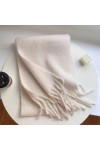 BREWIX Écharpe dhiver, Lady Warm Tassel Étudiants Polyvalents Femmes Solide Version Coréenne Bonbons Hijab Foulards Foulard 