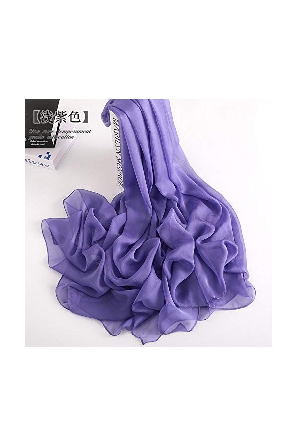 WLLLO Foulard été mince section femelle longue section serviette de plage écharpe protection du cou écran solaire écharpe châ