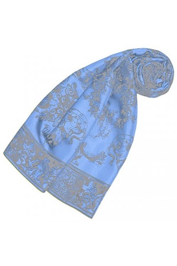 LORENZO CANA Foulard pour la femme – écharpe de 100% soie pour le printemps et l´été, carré avec les mesures de 90 x 90 cm – 