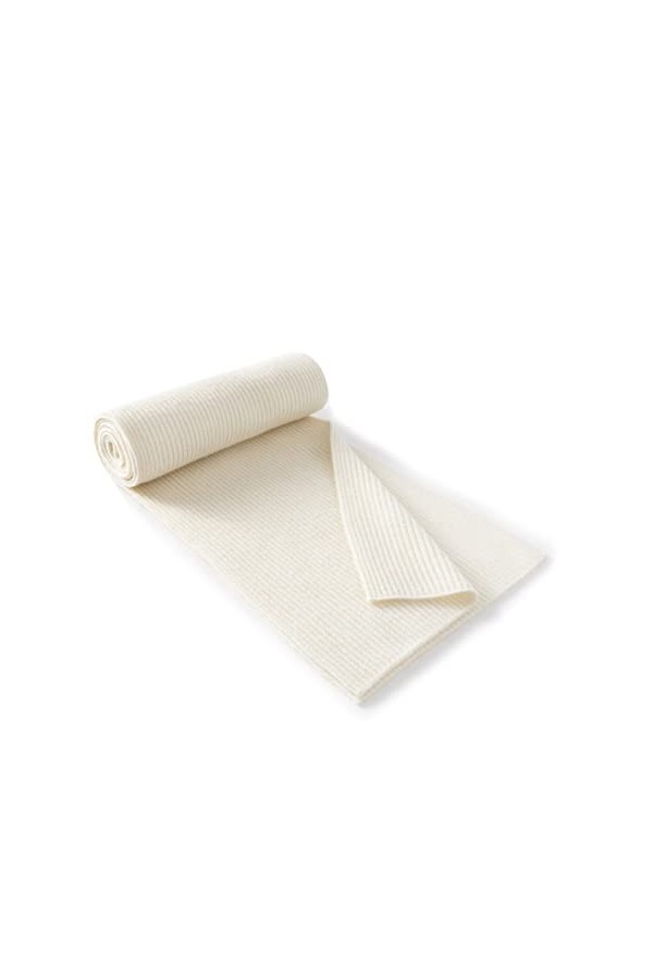 Lallier Cachemire Mélange de Laine Écharpe Classique Solide Côtelée Ultra Douce Écharpe Chaude dHiver pour Femme et Homme av