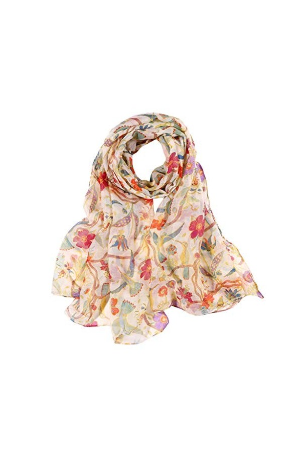 PacuM Crème solaire colorée mode femmes printemps impression écharpe longue écharpe décontractée écharpe soixante écharpes fo