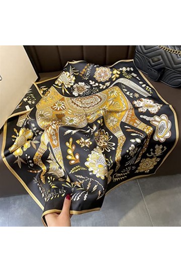 XIBEIRIHUA Echarpe Femme pour Rester au Chaud Écharpe en Soie châle enveloppe Les Femmes Foulards Foulards Foulards Foulard B