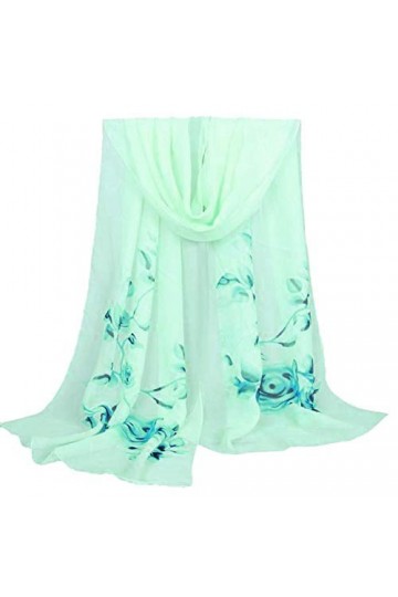 Écharpes for Femmes Écharpe Chaussettes Lady Wrap Gradient Chiffon PK Châle Couleur Longue Écharpe Foulards Femmes Foulards D