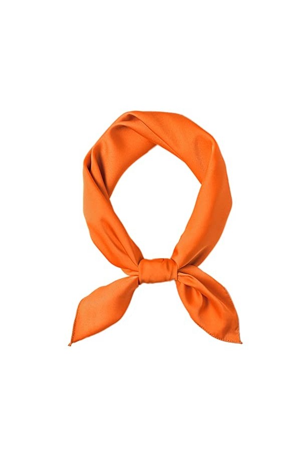 Foulard carré en soie pour homme et femme, Ssf70-12_dark Green, Taille M