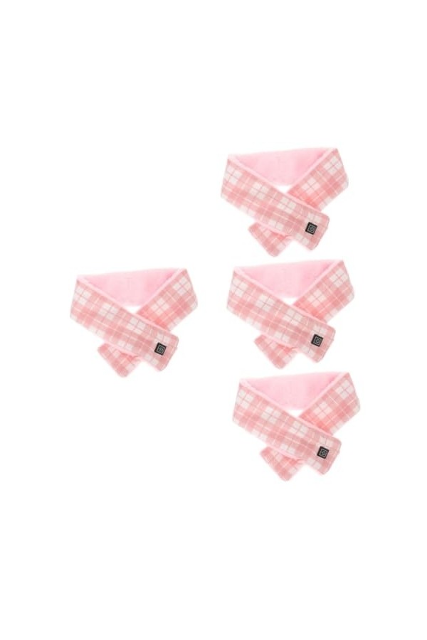 Healifty 4 Pièces Écharpe Chauffante Cou Chauffage Châle Hiver Foulard Hiver Cyclisme Écharpe Femmes Foulards Portable Coussi