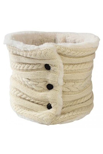 HAODA Écharpes Foulard dhiver for Femme, Imitation de Lapin Doublure à Fourrure Douce Foulards Chauds, Foulards de châle à T