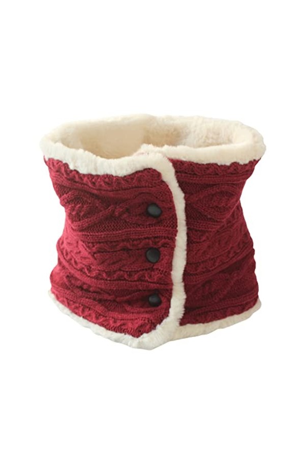 HAODA Écharpes Foulard dhiver for Femme, Imitation de Lapin Doublure à Fourrure Douce Foulards Chauds, Foulards de châle à T