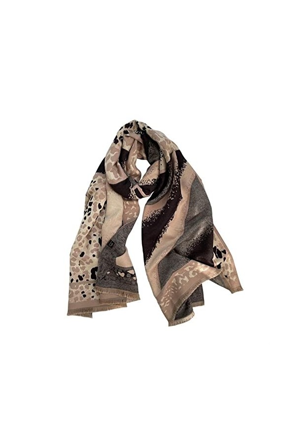 KIZQYN Foulard Femme Écharpe de Contraste de Couleur Classique et à la Mode châle Chaud épais en Collocation décontractée da