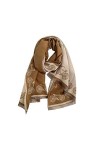 KIZQYN Foulard Femme Littérature et Art Style rétro écharpe Femmes Chaud Automne et Hiver châle Confortable écharpe Chaude Fo