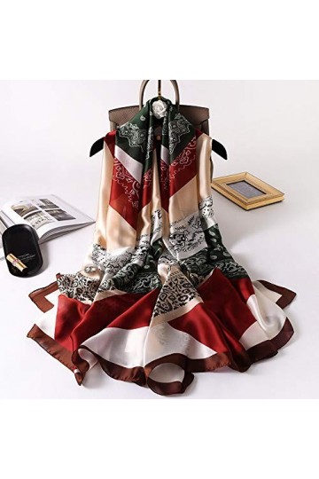 Bysonglezai Foulard Femme Echarpe Homme Châle 2021 Nouvel Été Foulards en Soie Femme Anti-Poussière Crème Solaire Serviette D