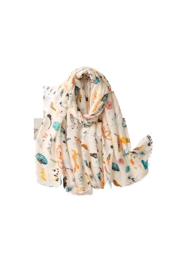 HALAHAI Écharpe Etole Foulard Echarpe Écharpes Douces De Printemps Et Dautomne Pour Femmes, Écharpes Légères, Châles À Motif
