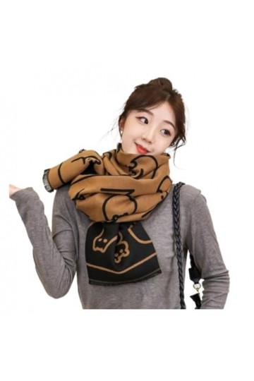 HALAHAI Écharpe Etole Foulard Echarpe Écharpe Intéressante Dhiver, Châle Double Face Doux Et Chaud Pour Femmes, Décorations 