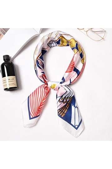 Zempertoopa Foulard De Soie Femmes De Printemps Hijab Design Leopard Imprimé Bandanas Femelle Ribbon Feir Ribbon Wraps-C4