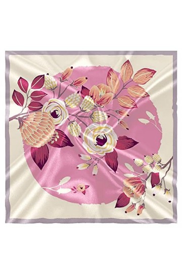 SHHMA Foulard Carré Echarpes Et Foulards Femme Châles Écharpes Convient Aux Accessoires De Sac À Main, Longueur De Côté 55 Cm