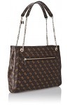 Guess Katey Girlfriend Carryall, Bags Cross Body Femme, Brown Multi, Taille Unique