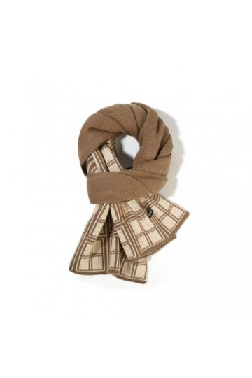 MypikY Automne Et Hiver Couples Même Foulard Polyvalent Neckband Fashion Art Check Foulard Châle Chaud,C