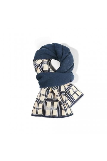 MypikY Automne Et Hiver Couples Même Foulard Polyvalent Neckband Fashion Art Check Foulard Châle Chaud,A