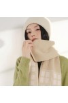 MypikY Automne Et Hiver Couples Même Foulard Polyvalent Neckband Fashion Art Check Foulard Châle Chaud,B