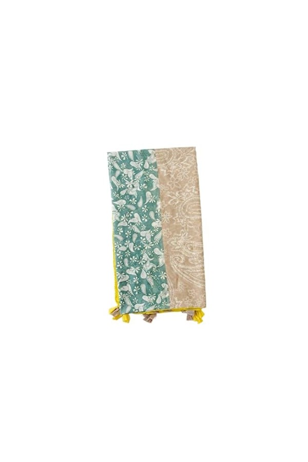 AQUETI Echarpes Écharpe Dame écharpe Automne Hiver Mode Chaud Coton Soie Foulards Femmes Impression Plage châle Châle Blue :