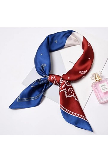 Zempertoopa Foulard De Soie Femme Square Square Carré Hijab Bandand De Bande Impression Bandanas Bandanas Femelle Ruban Femel