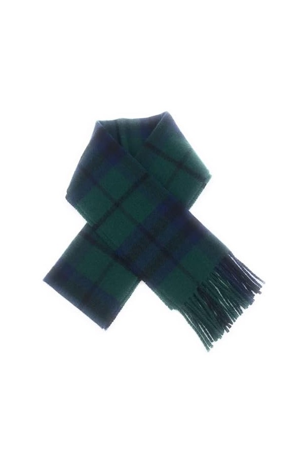 Braw Clans Tartans Écharpe - Marshall Modern Tartans - 100% laine dagneau - Foulards larges - 24 x 180 cm - Fabriqué en Écos