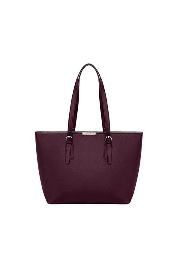 David Jones - Sac à Main Shopping Femme Grand Format - Lycée Fille - Cabas Fourre-Tout Porté Epaule Cuir PU Anse Longue - Sho
