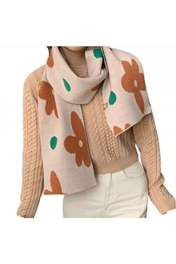 Bysonglezai Foulard Femme Echarpe Écharpe Châle Homme Foulards Style Coréen Mode Grande Fleur Écharpe pour Femmes Chaud Vague